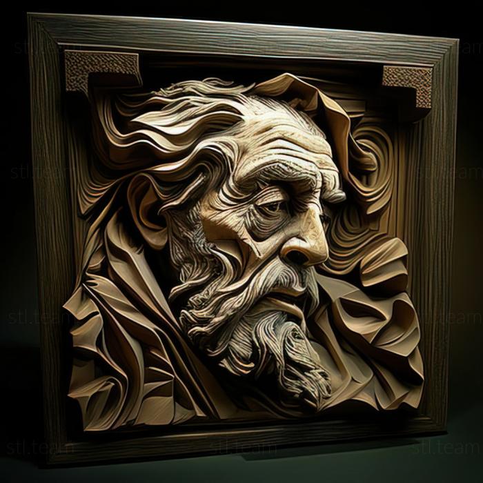 3D model David McCosh American artist (STL)